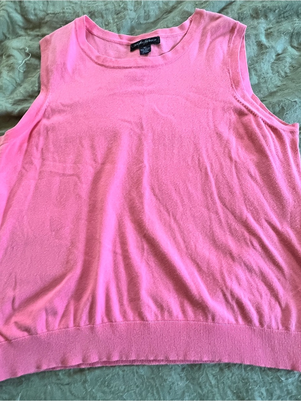 Designer Originals Tank Top Women’s Size XL Feminine Pink Summer Coquette Preppy